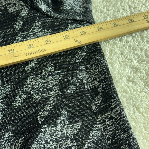 Ming Wang Jacket Womens Size XL Black and Pink Houndstooth cardigan knit - Picture 7 of 11
